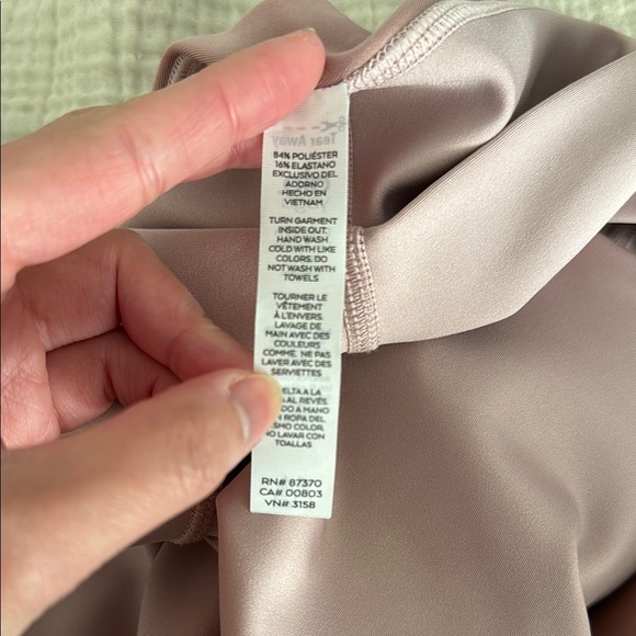 Alo Yoga Pink Pale Mauve 7/8 Airlift High-Waisted Leggings XS - Picture 3 of 3